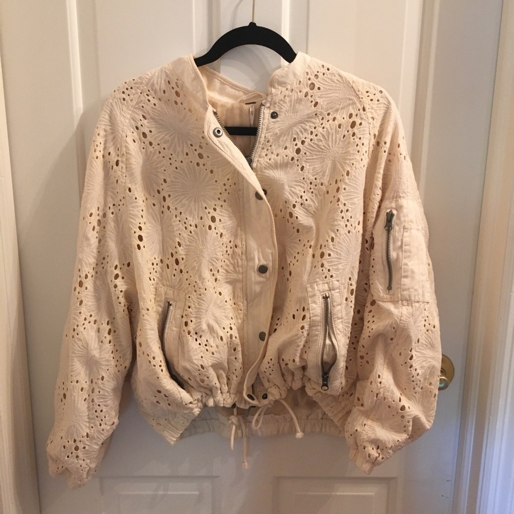 Free People Daisy Jane Eyelet Jacket